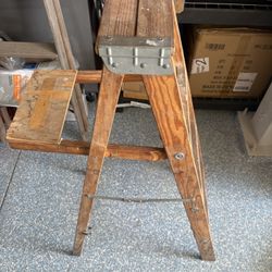 Rustic Wooden Vintage Ladder 45” Wedding Party Decor 