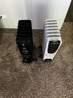 Two Oil-Filled Radiator Space Heaters