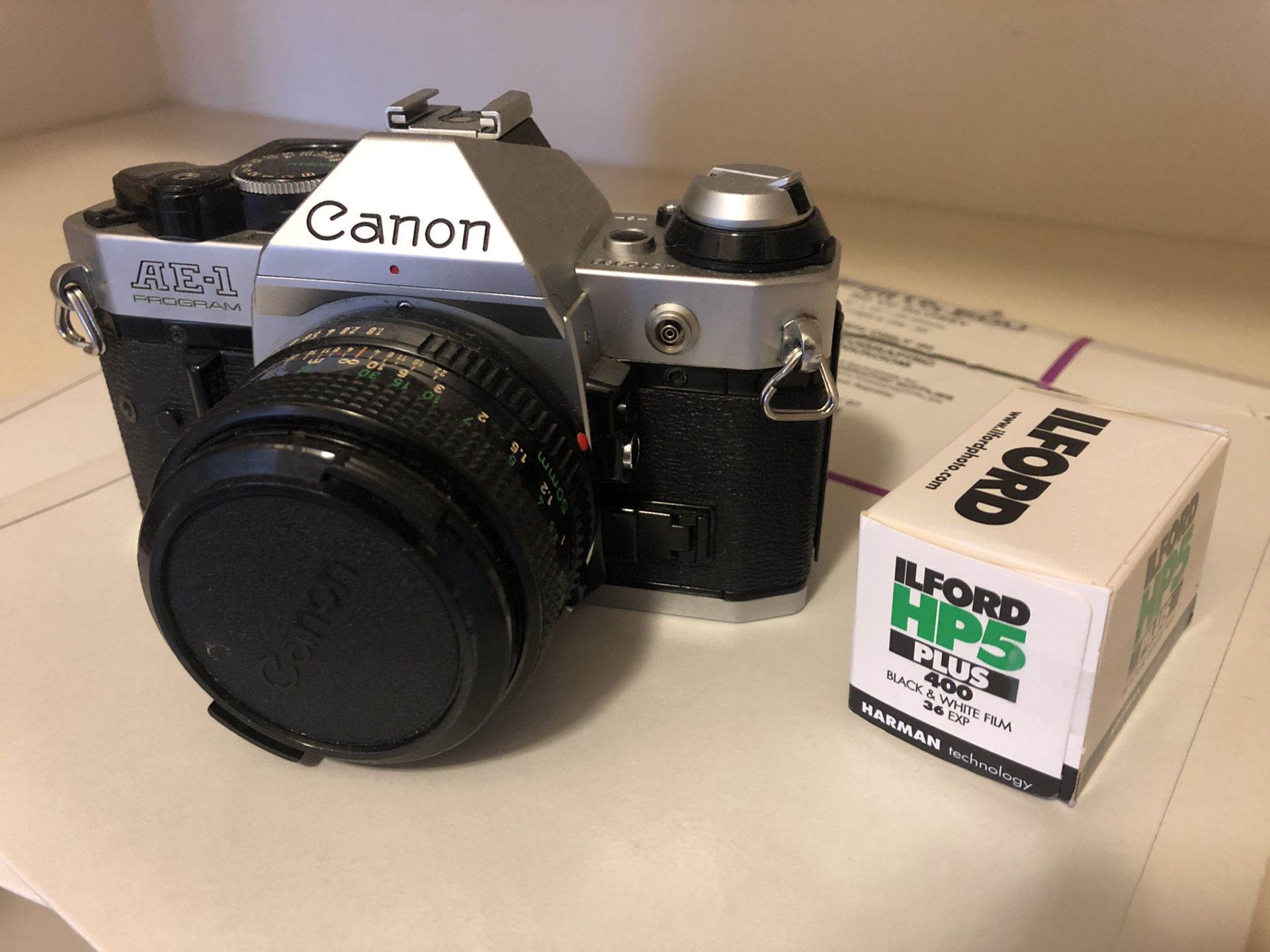Canon AE-1 Program 35mm SLR Film Camera