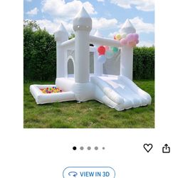 WHITE BOUNCE HOUSE