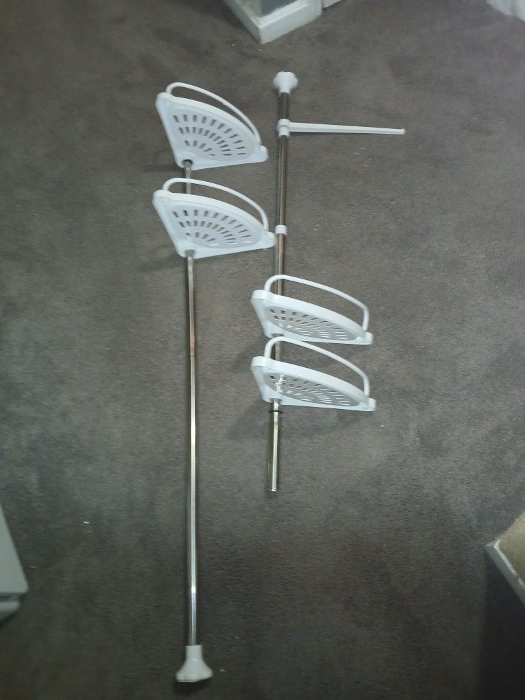 Four Tiered Shower Caddy Floor To Ceiling