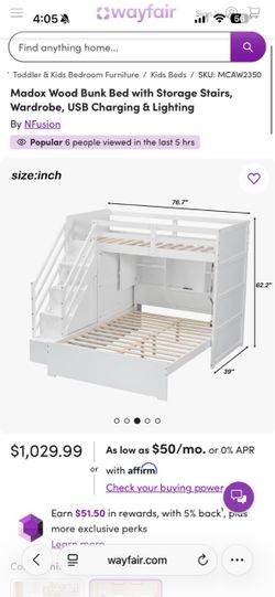 Cama para niños