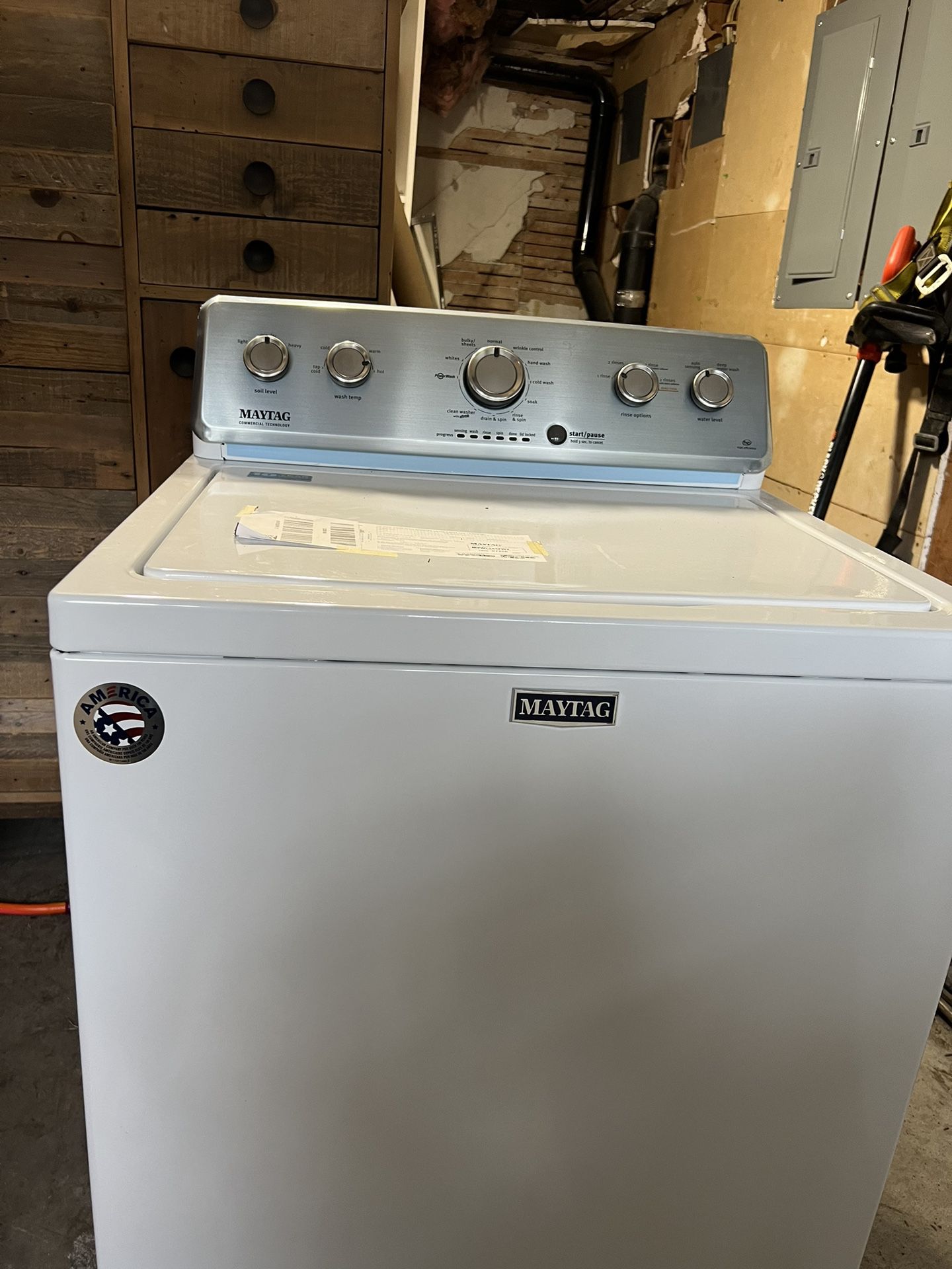 Barely Used Maytag Top Load Washer + Older Speed Queen Dryer
