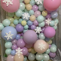 Pastel Balloon Backdrop For Parties