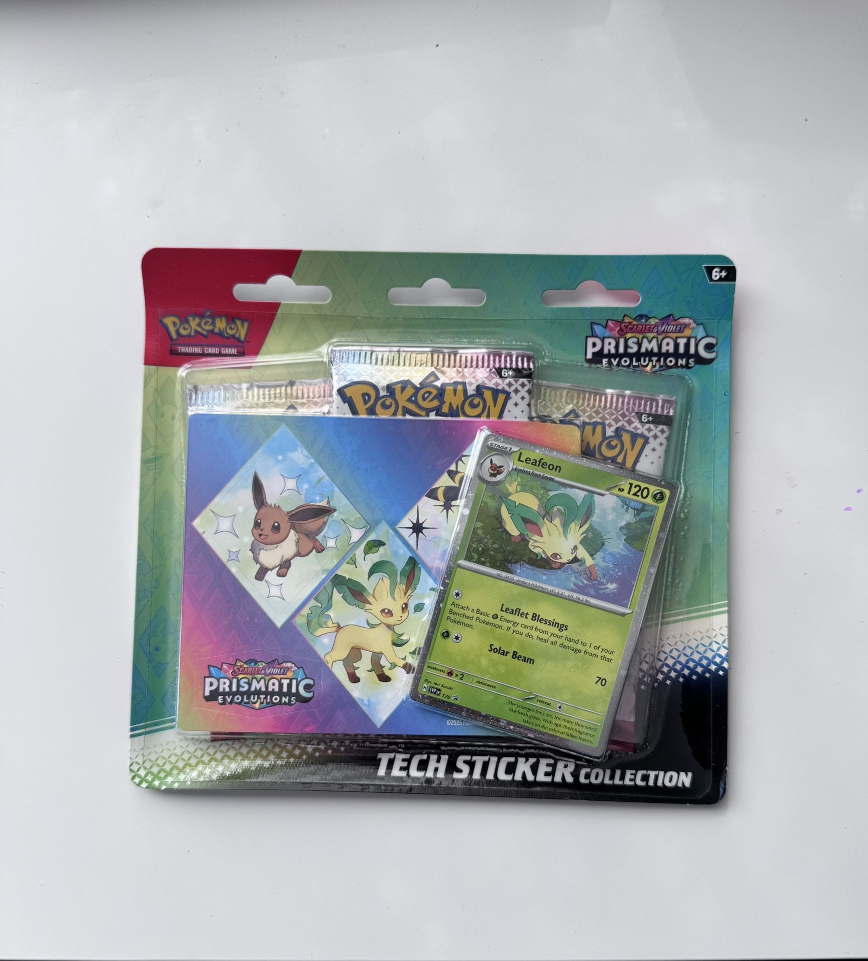 Pokémon TCG: Scarlet & Violet-Prismatic Evolutions Tech Sticker Collection (Leafeon)