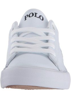 Polo Ralph Lauren Boys White Leather Sneakers Size 6.5 – Worn Once