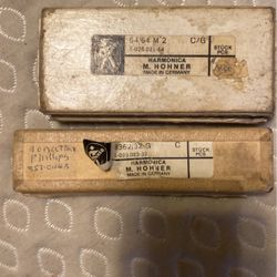 2 Harmonicas In Boxes