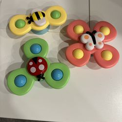 Suction Cup Spinner Toy 3pcs