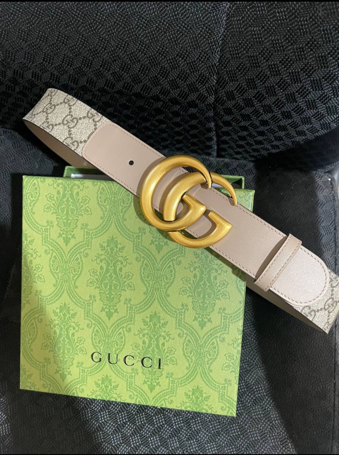 White Gold Brass Gucci Belt