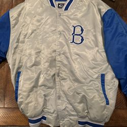 Cooperstown collection retro Brooklyn Dodgers bomber jacket