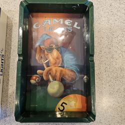 Camel Light Vintage Ashtrays Set Of 3