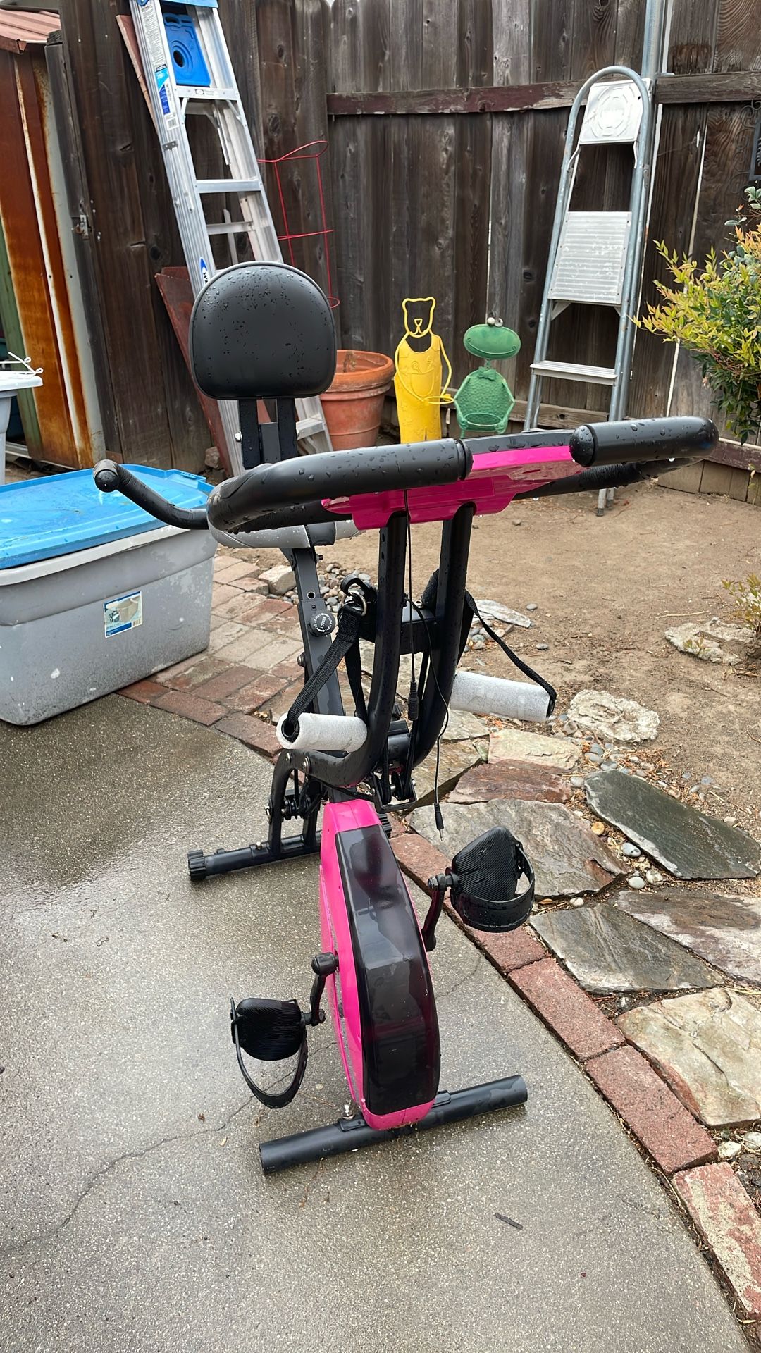 Work Out Bike W Weights Nice For 50.00