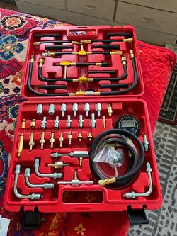 Digital fuel injection pressure tester kit