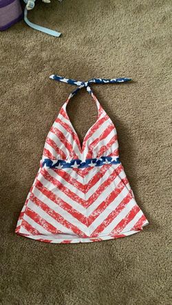American Flag Bathing Suit Top
