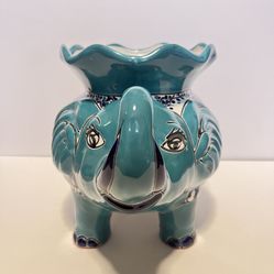 Talavera Elephant Pot