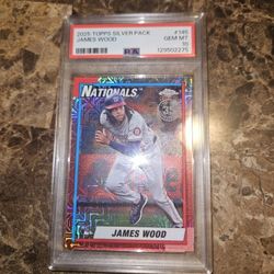 PSA 10 2025 Topps Series 2 - 1990 Topps Chrome Silver Pack James Wood #T90C145 (RC)
