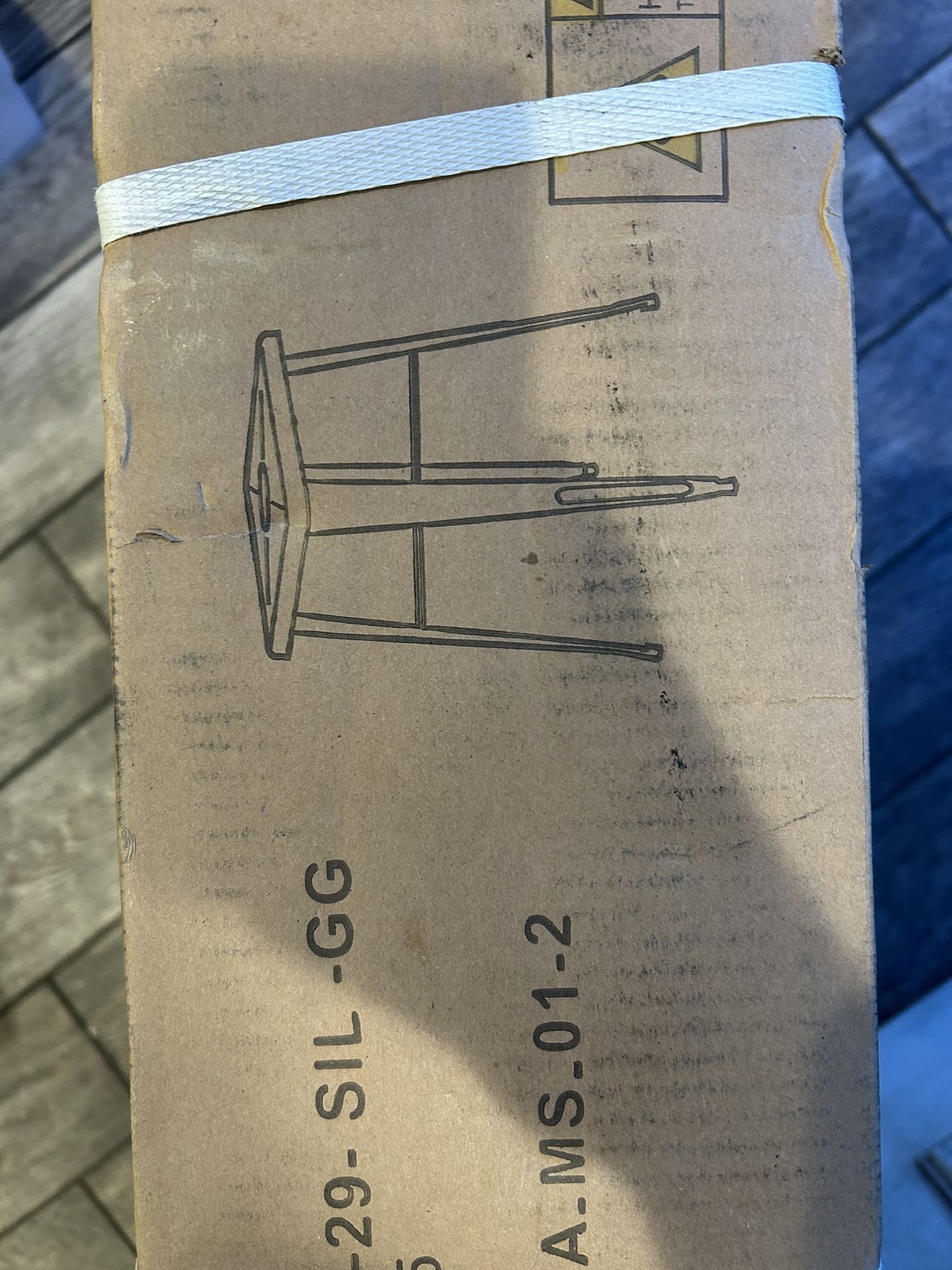 Silver Metal Stool