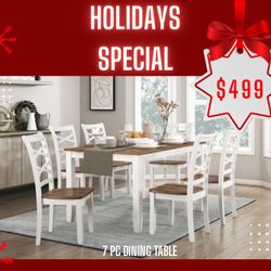 7 Pc Dining Table 
