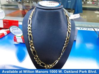 Figaro Chain - Yellow Gold 14k (.585) 79.5 grams 22 inch