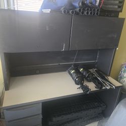 Steel Desk W/ Hutch