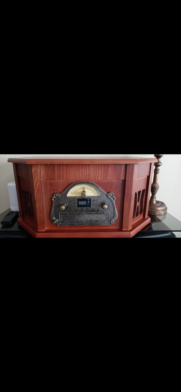 NEW 10 In 1 Record Player,CD ,bluetooth