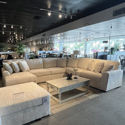 Ivory 4PC Chaise Sectional
