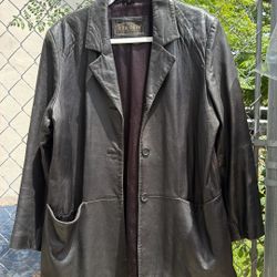 Couture Black Leather Jacket, Women’s (By. J Park)