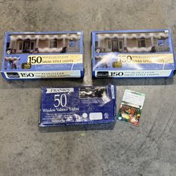 Set Of 3 Vintage Indoor/outdoor Christmas Lights