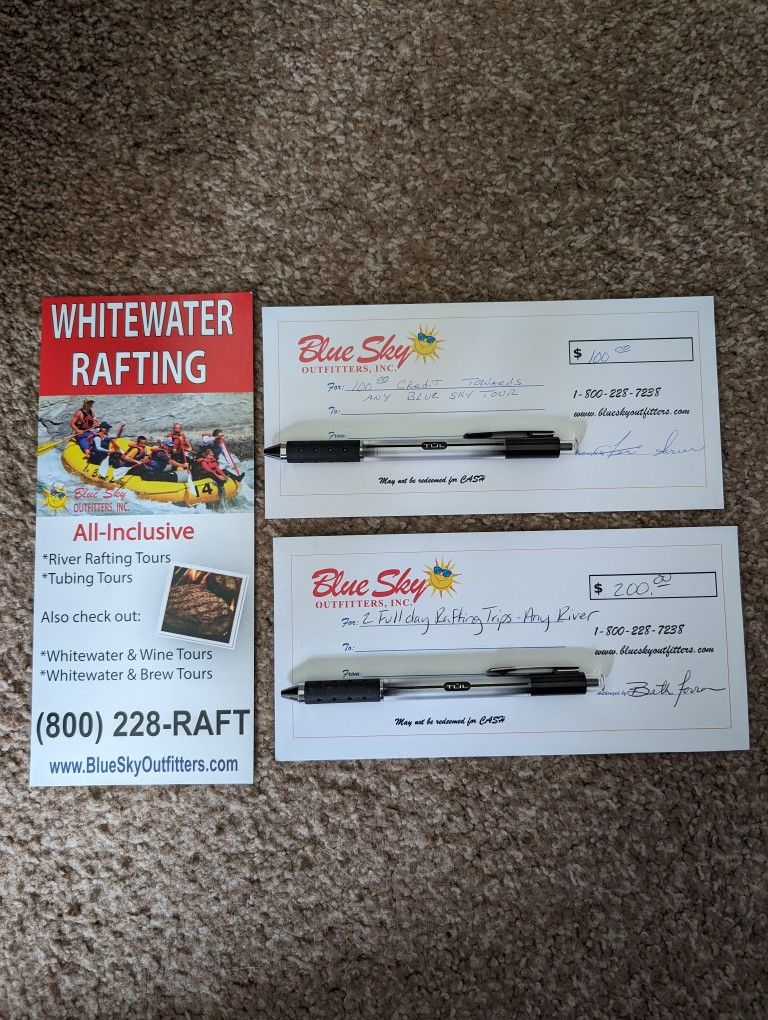 Blue Sky Outfitters 50% Off Gift Certificate