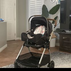 Nuna Pipa car seat + Stroller Travel System With Two Connectors 