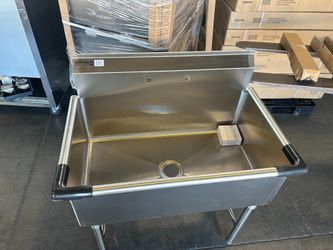 Farm style garage workshop sink NSF Certified Compartment Sink