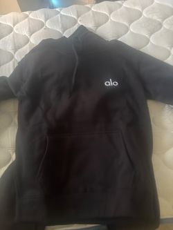 Alo Yoga Black Pullover Hoodie
