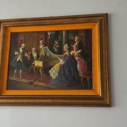 Old Painting On Canvas