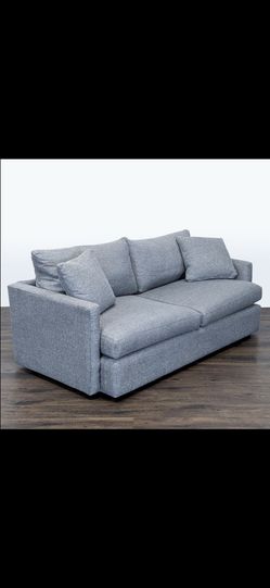 *Free Delivery* Gray Crate & Barrel Couch Sofa 3 Seater