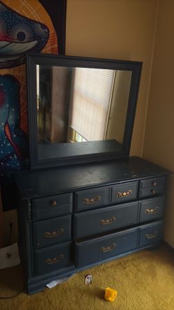 Dresser with mirror
