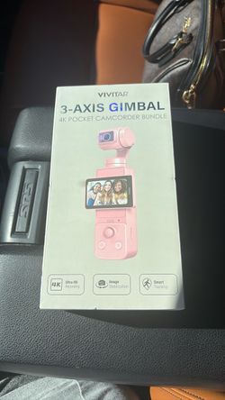 Vivitar 3-Axis Gimbal 4K Pocket Camcorder Bundle