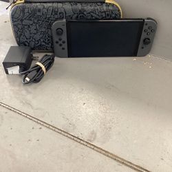 Nintendo Switch OLED With Charger and Case 