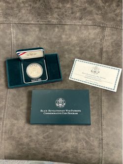 1998 Black Revolutionary War Patriots Silver Proof Dollar in OGP! — SHIPPING AVAILABLE!