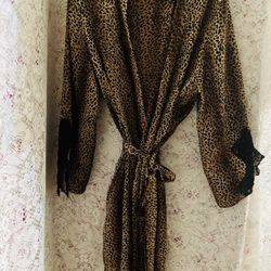 Vintage Leopard Spotted Robe 