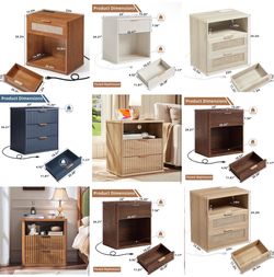 ✨ Brand New 23” Nightstands On Sale ✨ Single piece starts at $60, pair starting at $120 Rattan, fluted, farmhouse styles in stock. Certain models incl