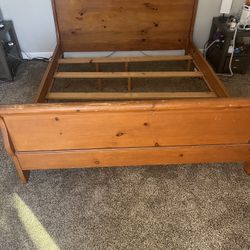 Cal King Sleigh Bed Frame 