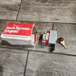 Pass & Seymour security key single pole electrical switch 20A 120v