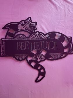 Beetle Juice Decor Light Up 