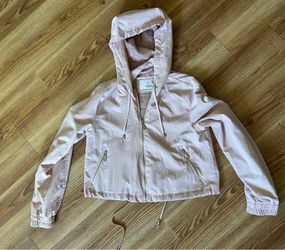 Pink pull & bear jacket windbreaker size S