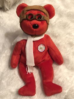 Rare TY Beanie Babies 100 Years Of Flight Bear