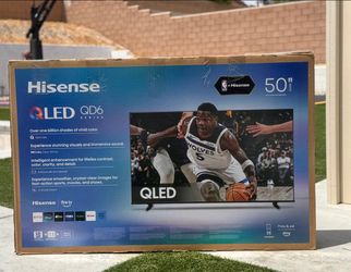 50” Hisense smart 4k Qled hdr tv