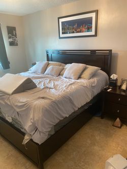 Four piece king-size bedroom set
