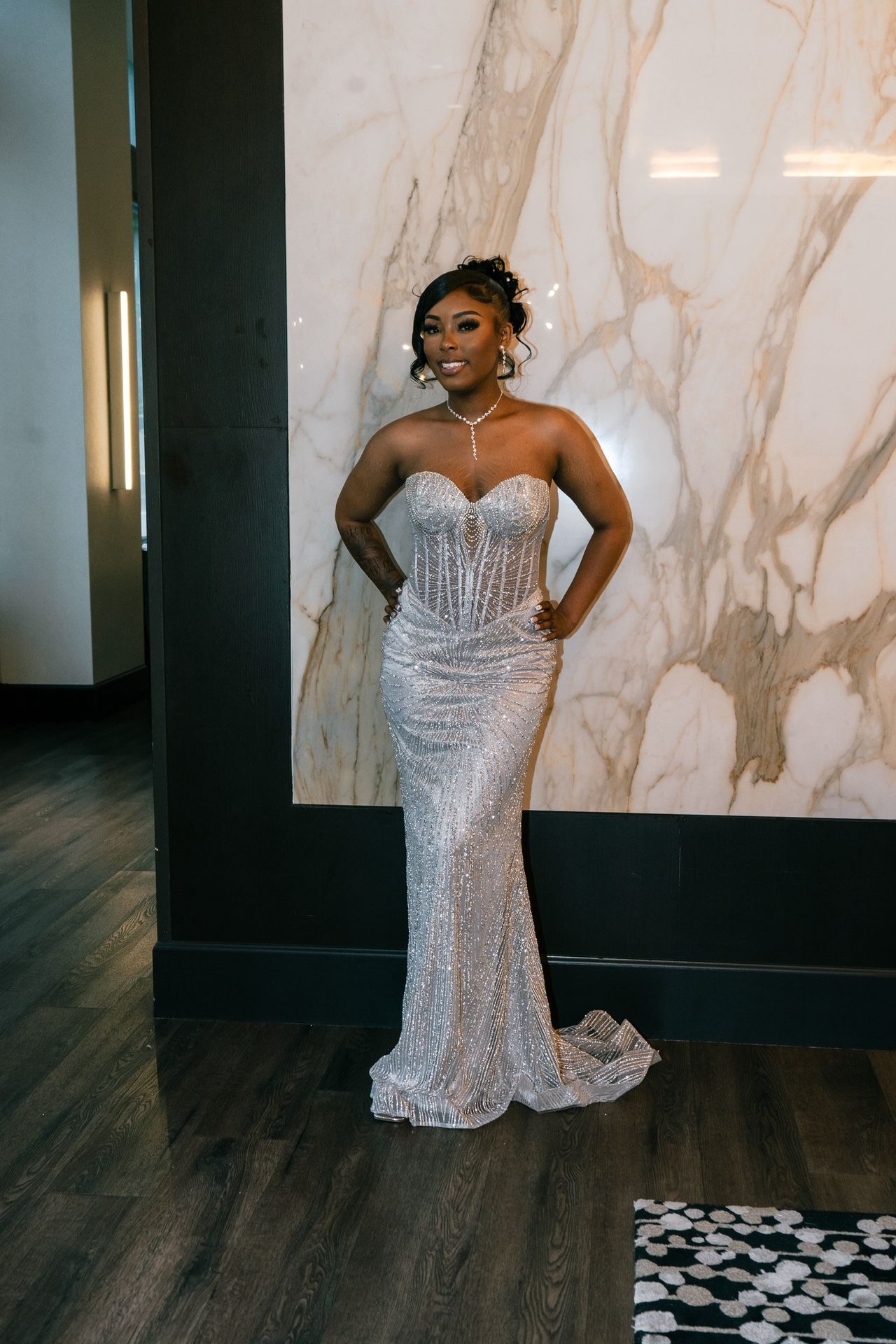Silver Prom Dress