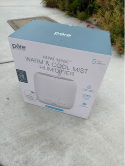 Pure Enrichment Hume Sense Cool Mist/Warm Mist Medium Room Tabletop Humidifier