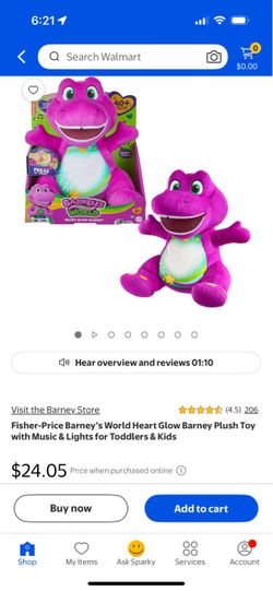 Barney Glow Plush